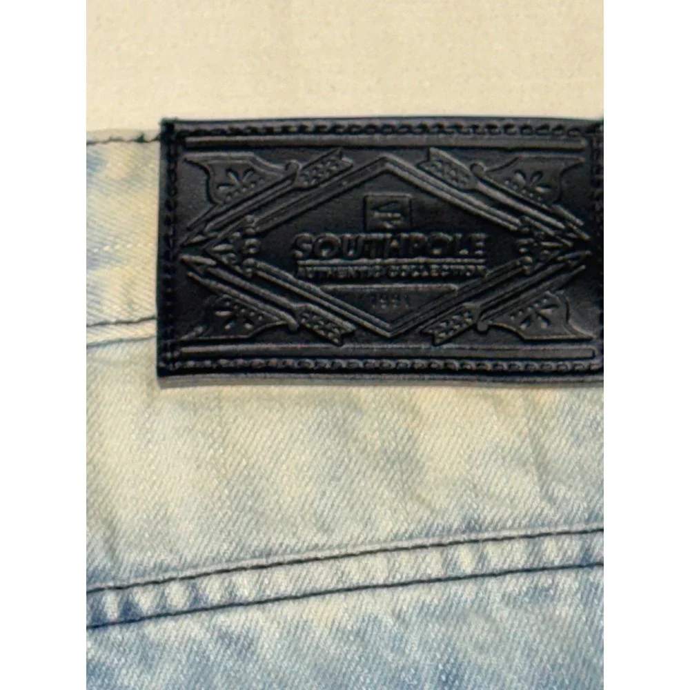 Southpole Mens Jeans Acid Wash‎ Straight Leg Size 36x31 Denim
